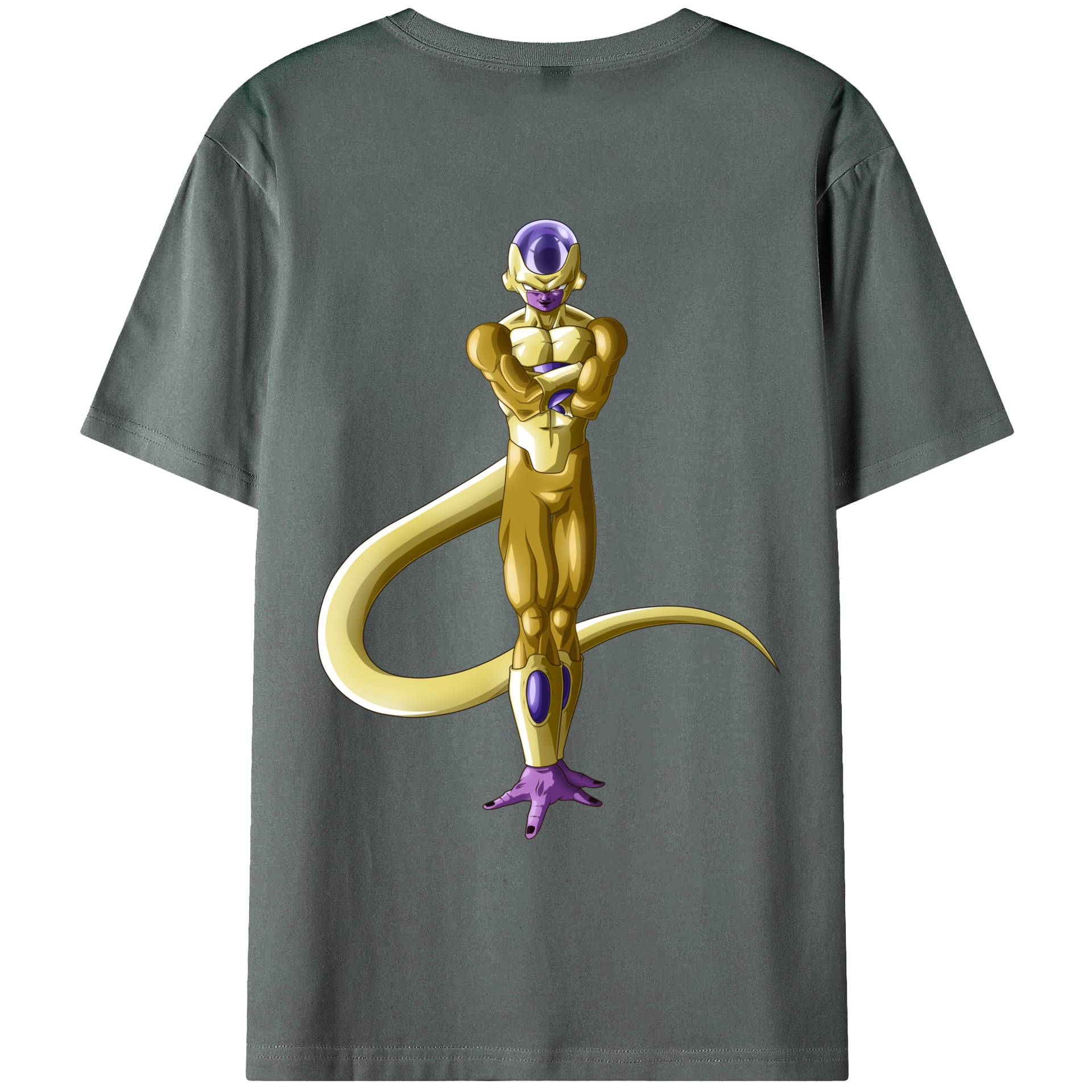 （画像用） ドラゴンボール フリーザ DRAGON BALL Frieza 綿100％ メンズ半袖Tシャツ（バックプリント） 通気性